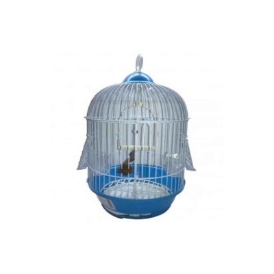 All4Pets Bird Cage Wire white Pan Blue Pink